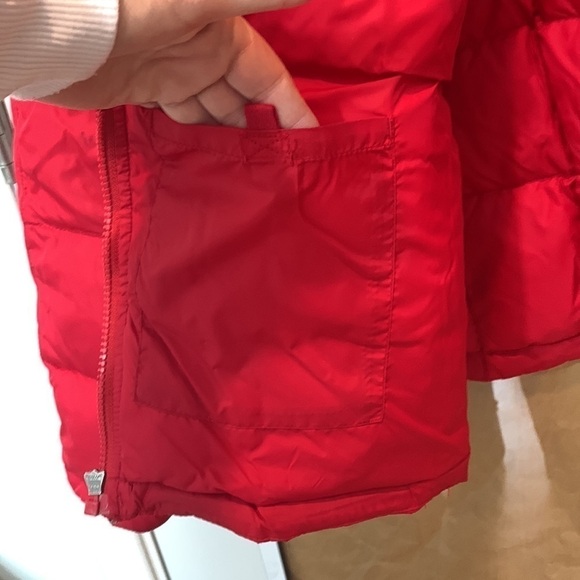 Lands’ End || Down Feather Red Winter Parka Style Zipper Quilted Jacket XL 42-44 - Picture 12 of 17